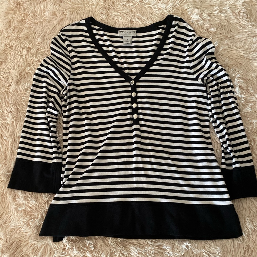 Talbots stripped shirt